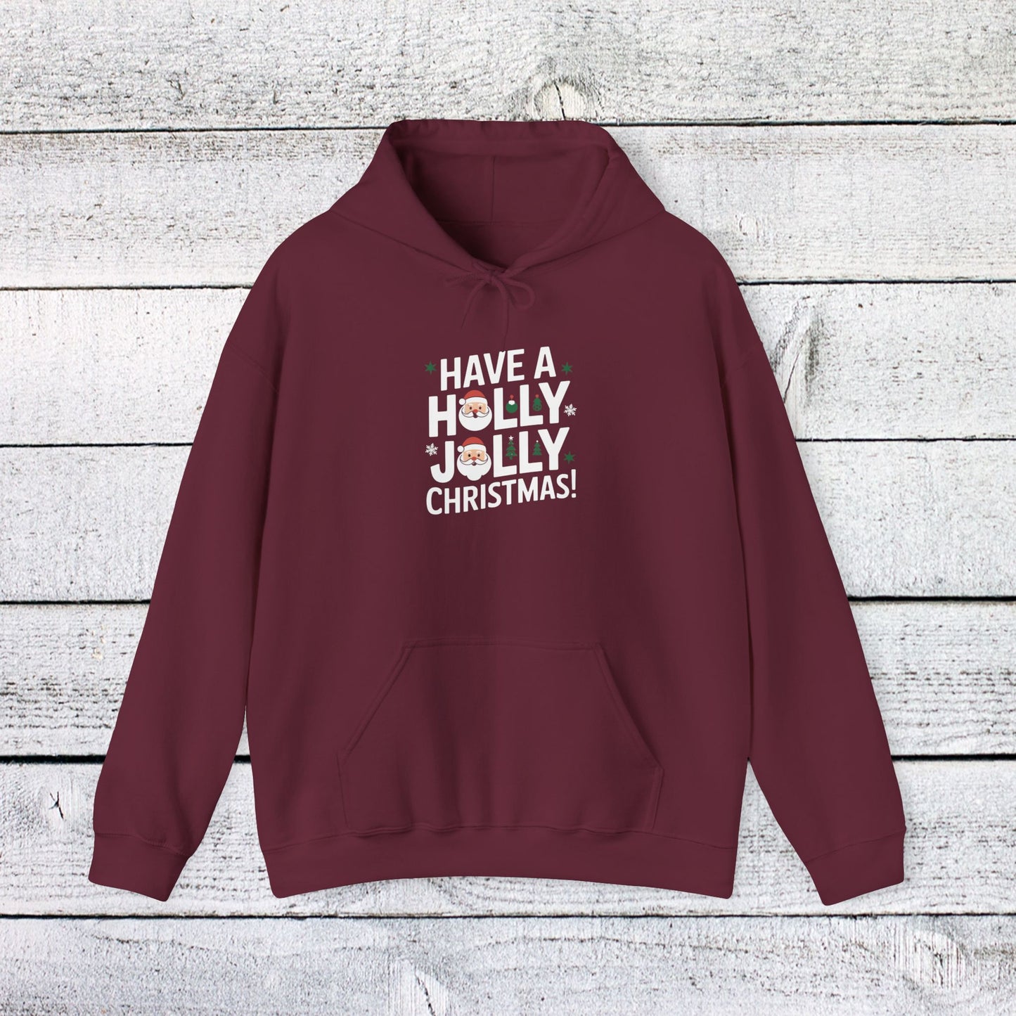 men's and women's christmas sweatshirt. holly jolly christmas. unisex christmas sweatshirt.