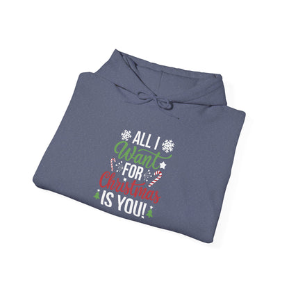 Men's and Women's Christmas Sweatshirt. All I want for Christmas is you. Unisex Christmas Sweatshirt.