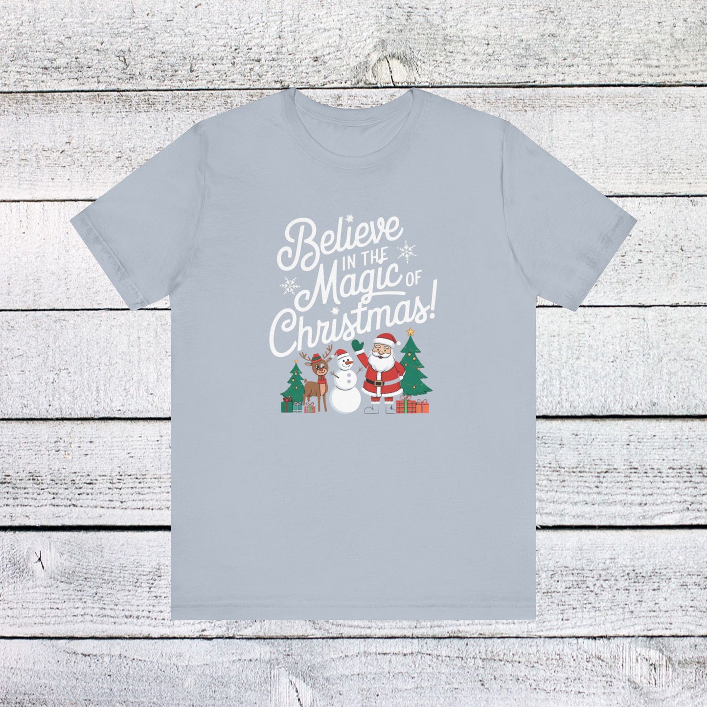 men & women christmas t-shirt. magic of christmas. unisex christmas t-shirt.