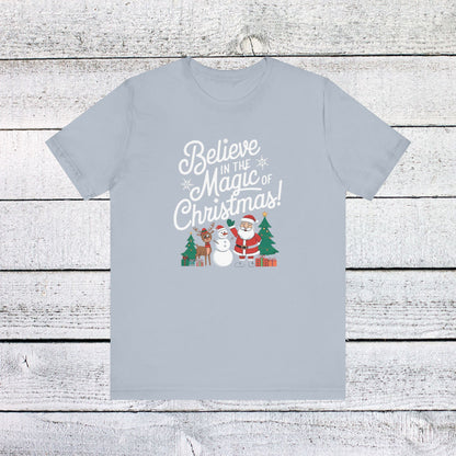 Men & Women Christmas T-Shirt. Magic of Christmas. Unisex Christmas T-Shirt.