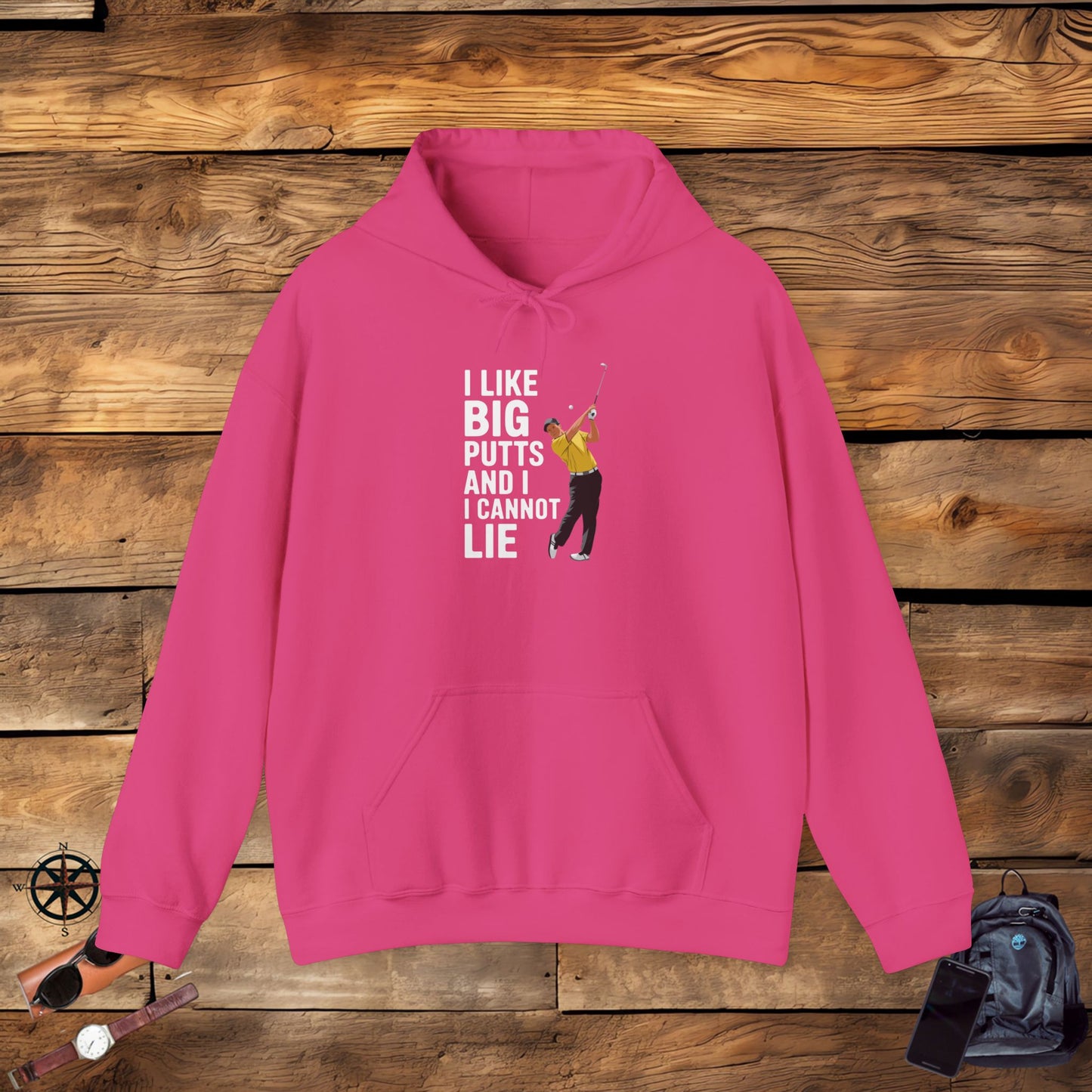 men & women golf sweatshirt: i like big putts and i cannot lie. unisex golf sweatshirt