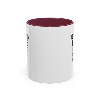 Colorful Classroom Rules Mug - Perfect for Teachers and Students. Teachers with attitude.