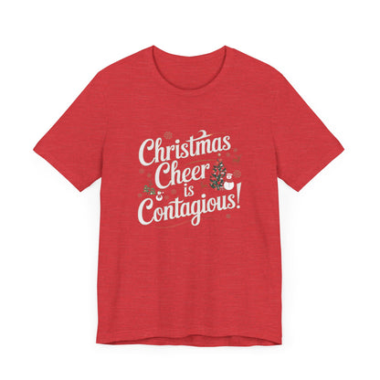 Men & Women Christmas T-Shirt. Christmas Cheer. Unisex Christmas T-Shirt.