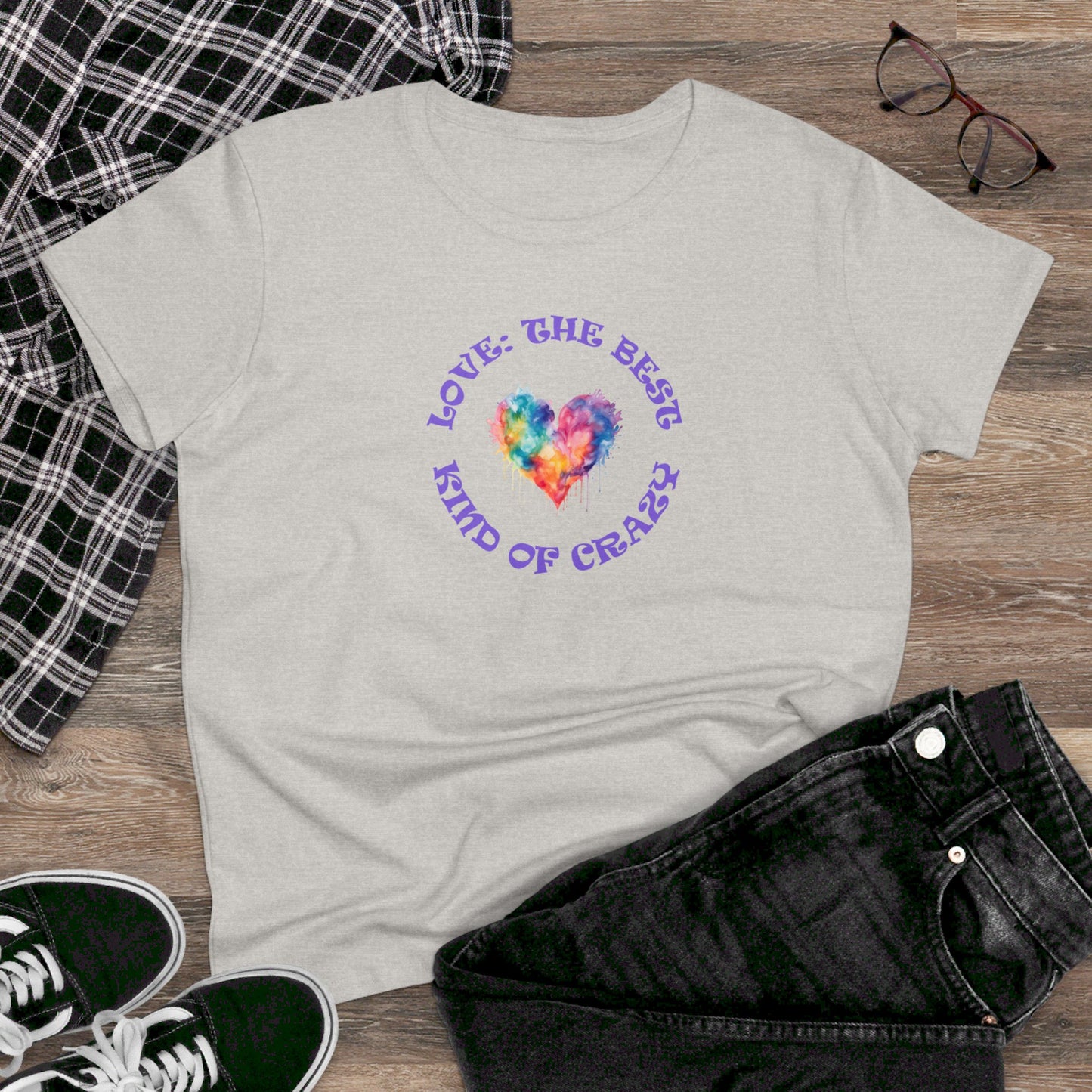 womens t-shirt - love crazy