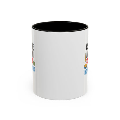 Colorful 'Ask Me Again, It's Homework' Mug - Perfect for Students. Teachers with Attitude.