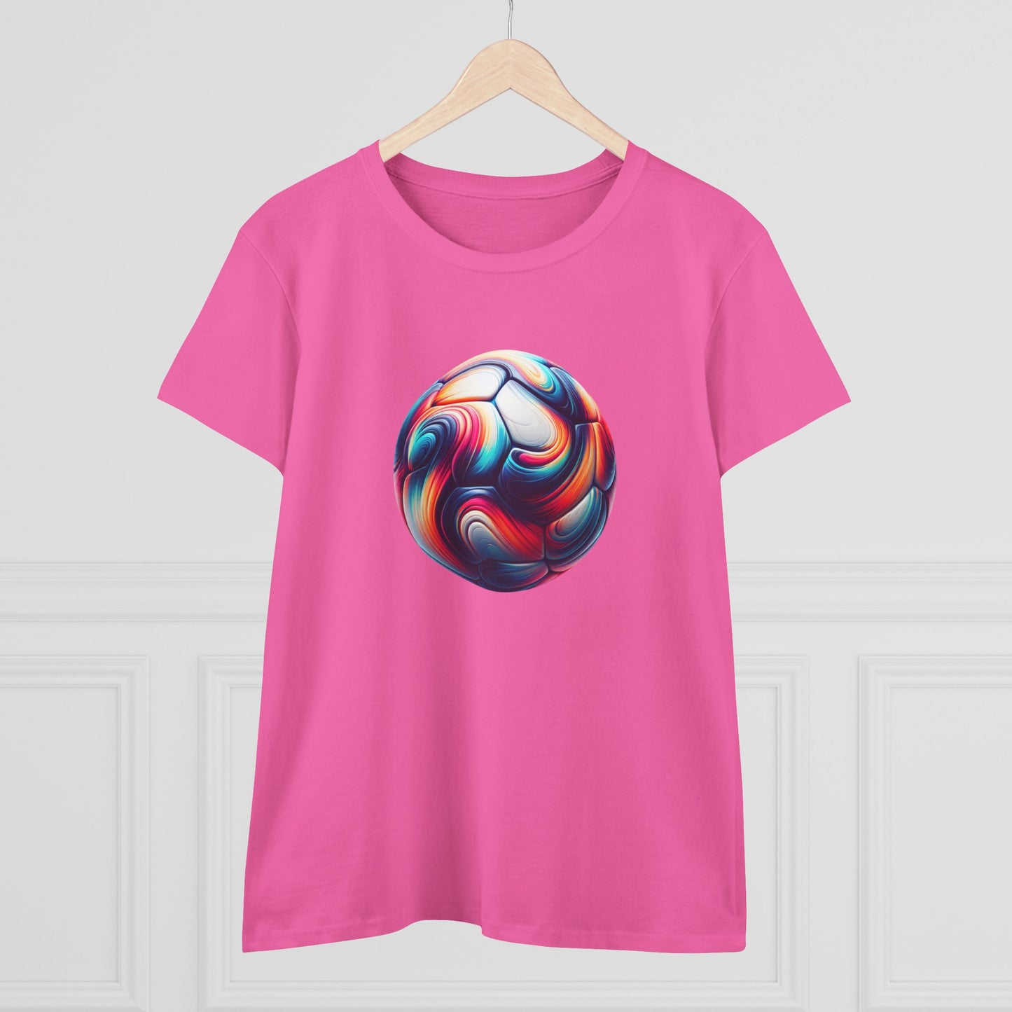 stylish women's cotton tee for sports enthusiasts