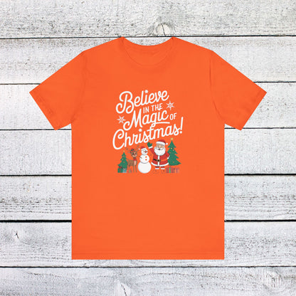 Men & Women Christmas T-Shirt. Magic of Christmas. Unisex Christmas T-Shirt.