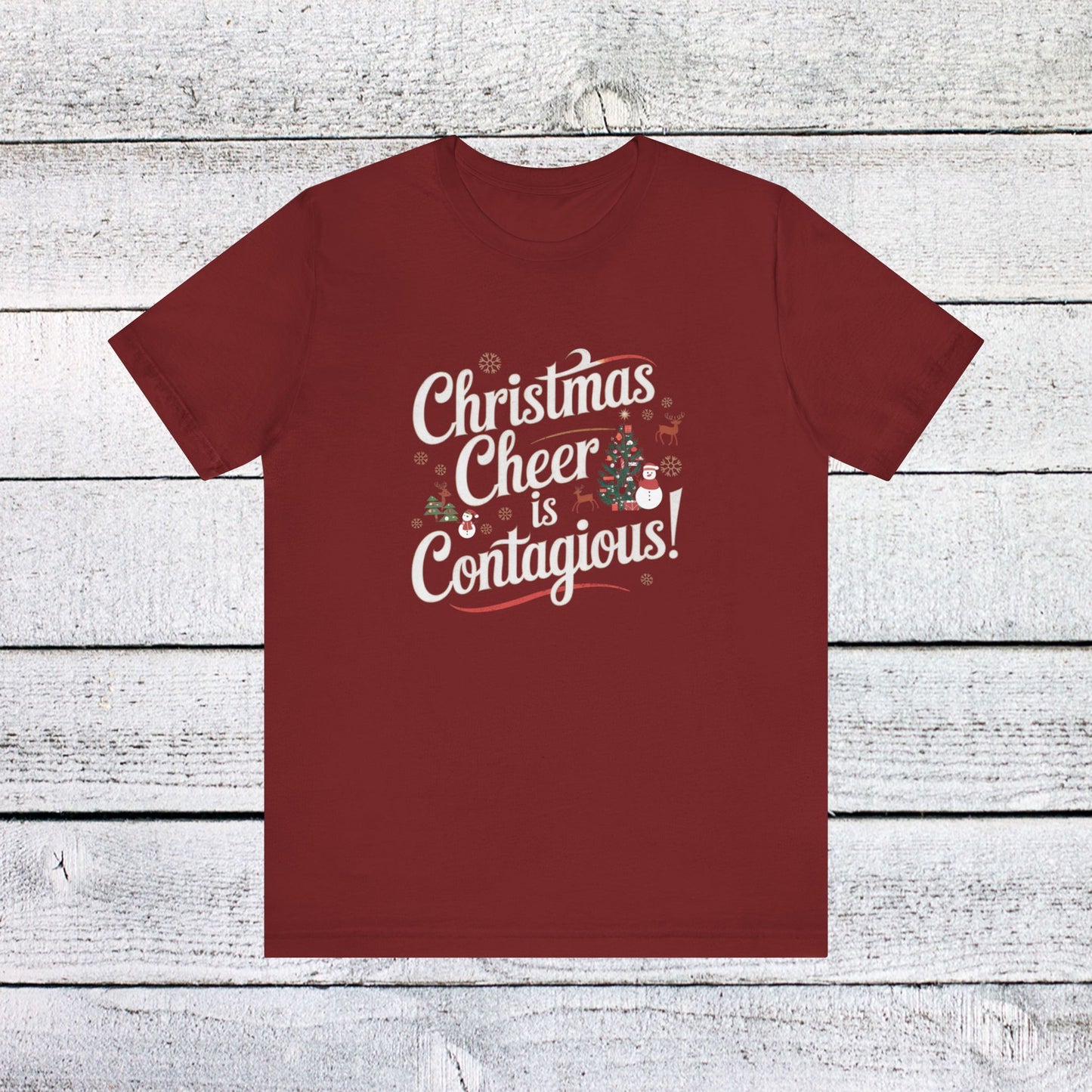 men & women christmas t-shirt. christmas cheer. unisex christmas t-shirt.