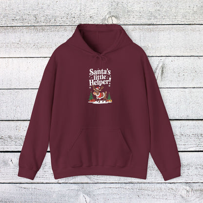 Men's and Women's Christmas Sweatshirt. Santa's Little Helper! Unisex Christmas Sweatshirt.