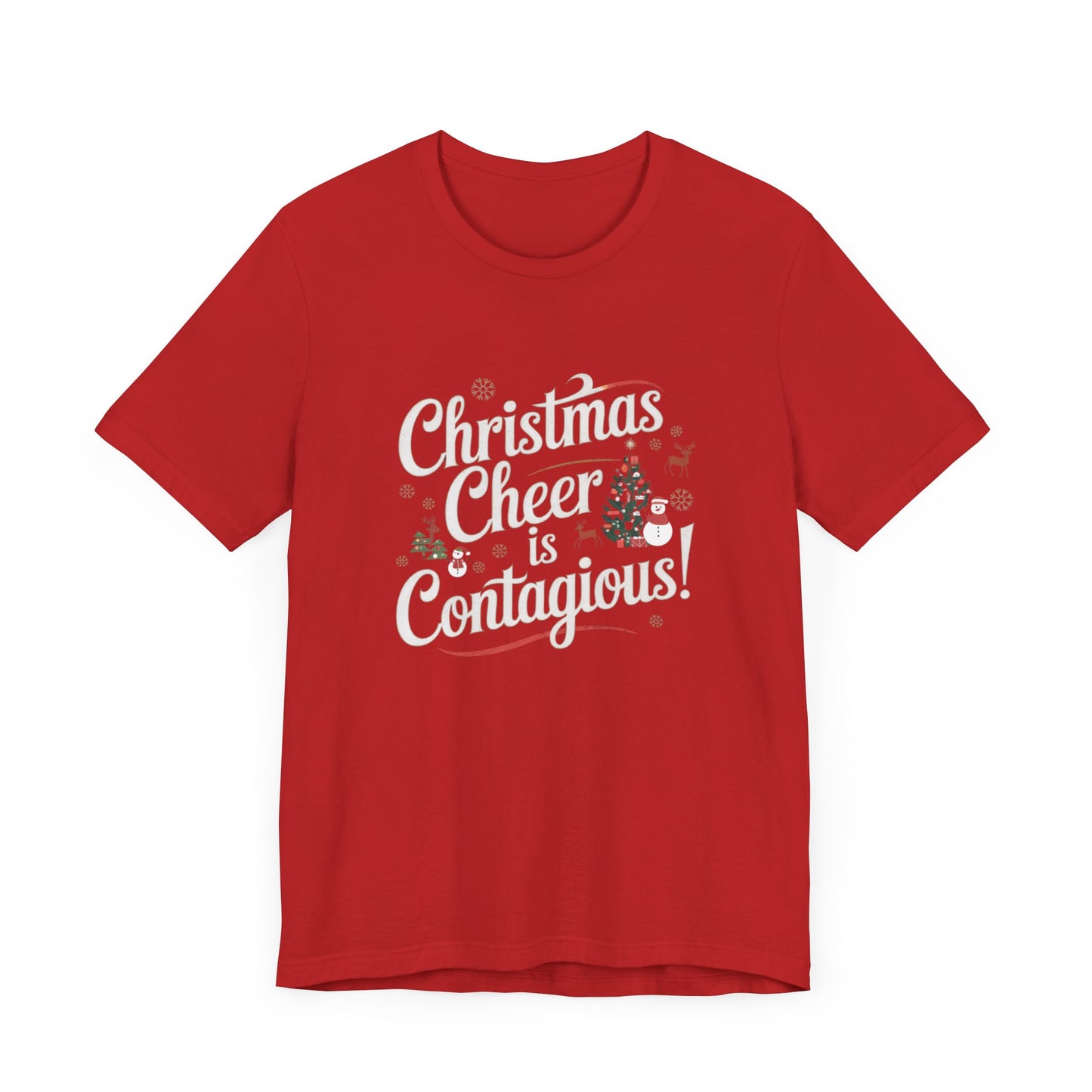 men & women christmas t-shirt. christmas cheer. unisex christmas t-shirt.