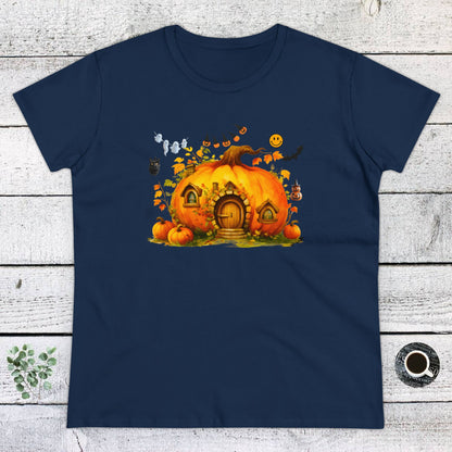 Women Halloween T-Shirt, Women's Tee, Pumpkins, Funny, Halloween Gift