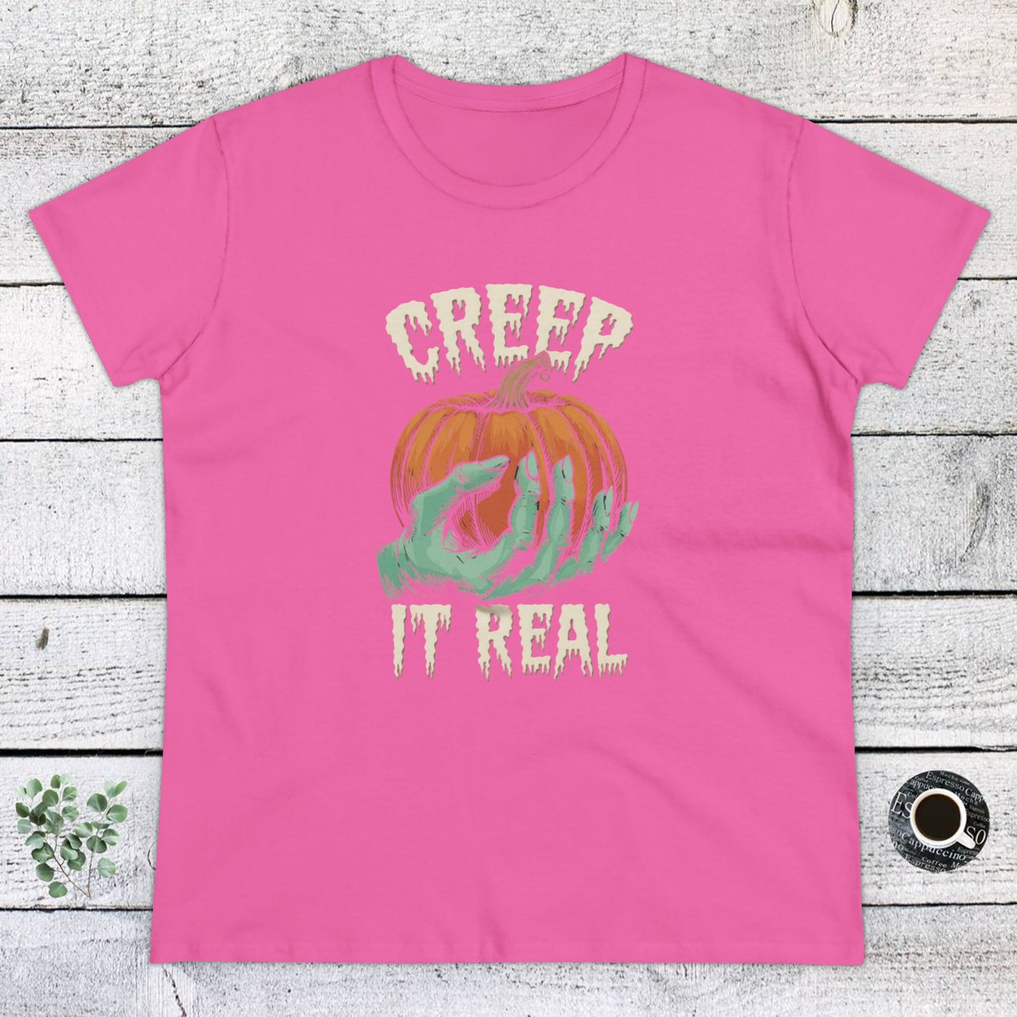 women's t-shirt, women's tee, halloween, funny gift, creep it real!