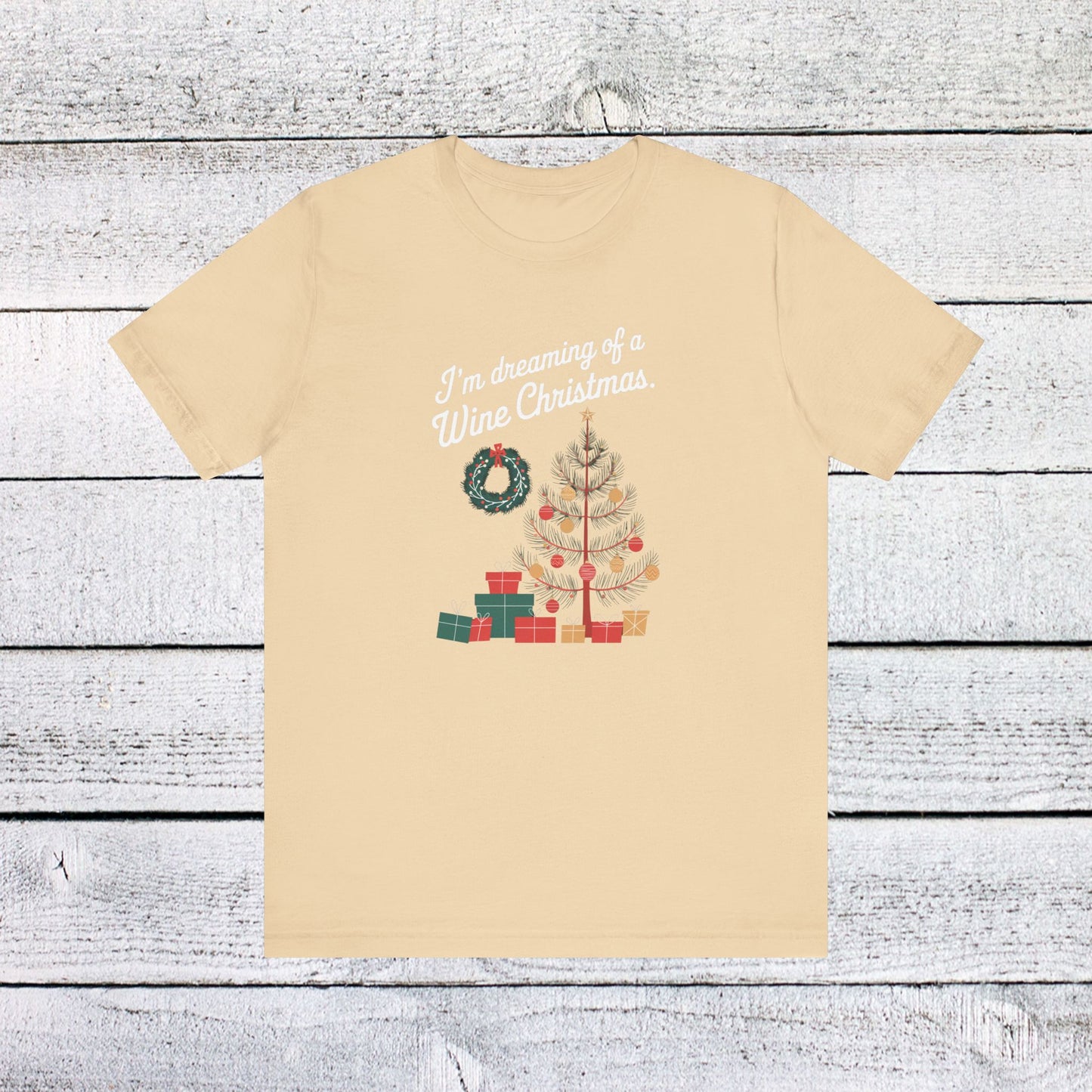 men & women christmas t-shirt. wine christmas! unisex christmas t-shirt.