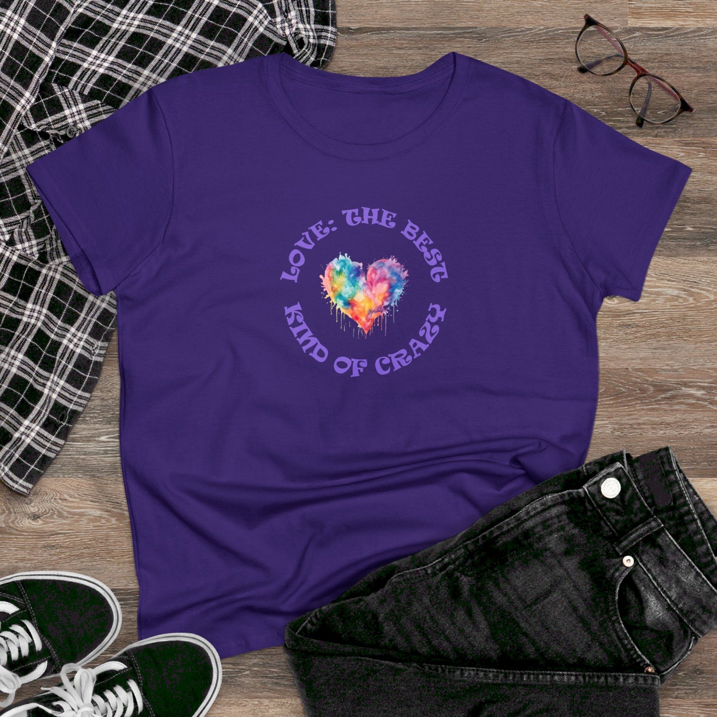 womens t-shirt - love crazy