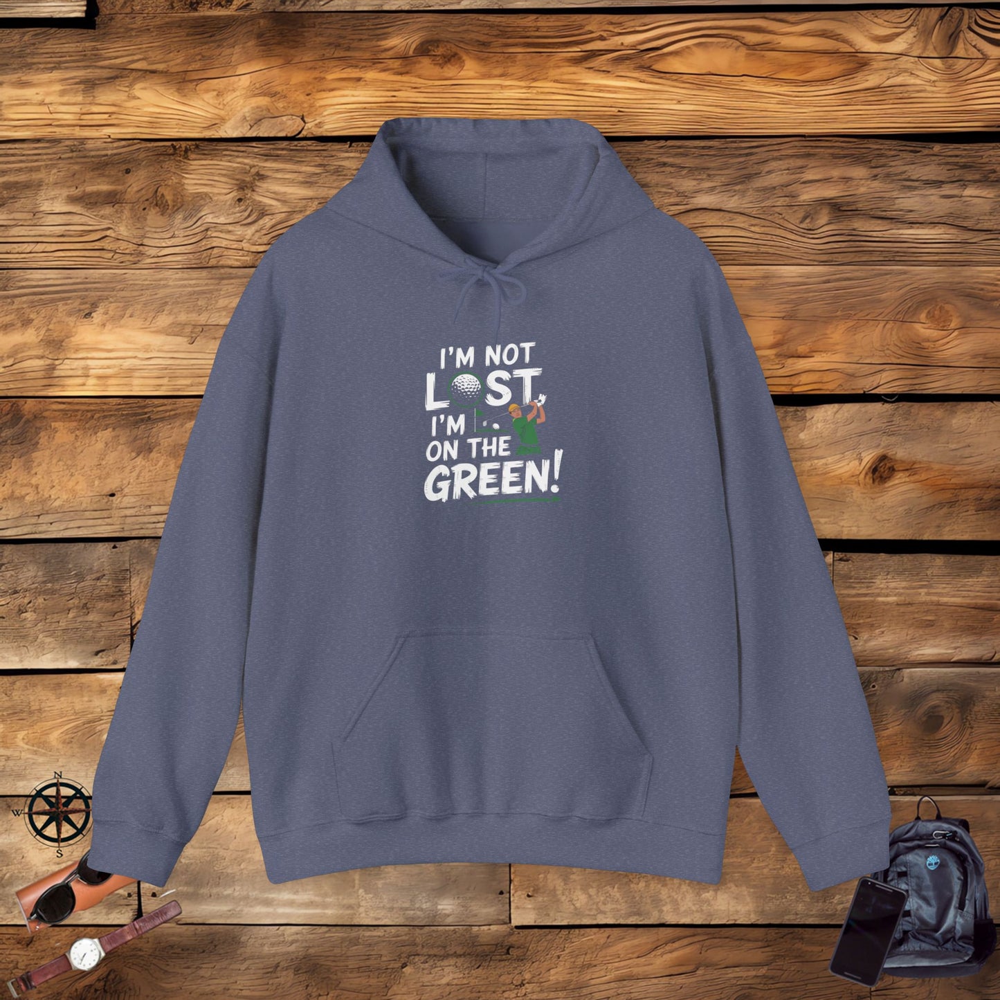 men & women golf sweatshirt: on the green! unisex sweatshirt