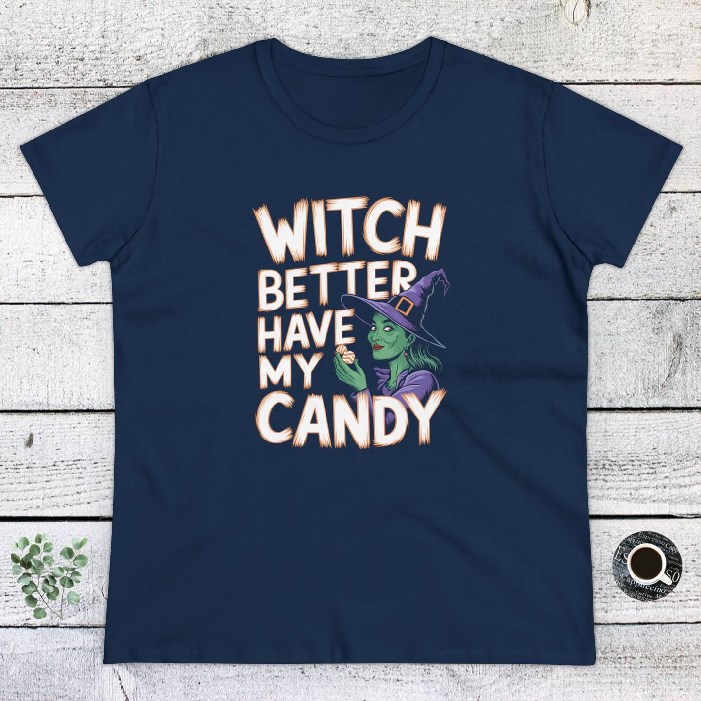 women's t-shirt, women's tee, women's halloween, funny gift, witch!