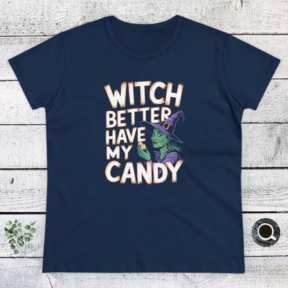 Women's T-Shirt, women's Tee, Women's Halloween, Funny Gift, Witch!