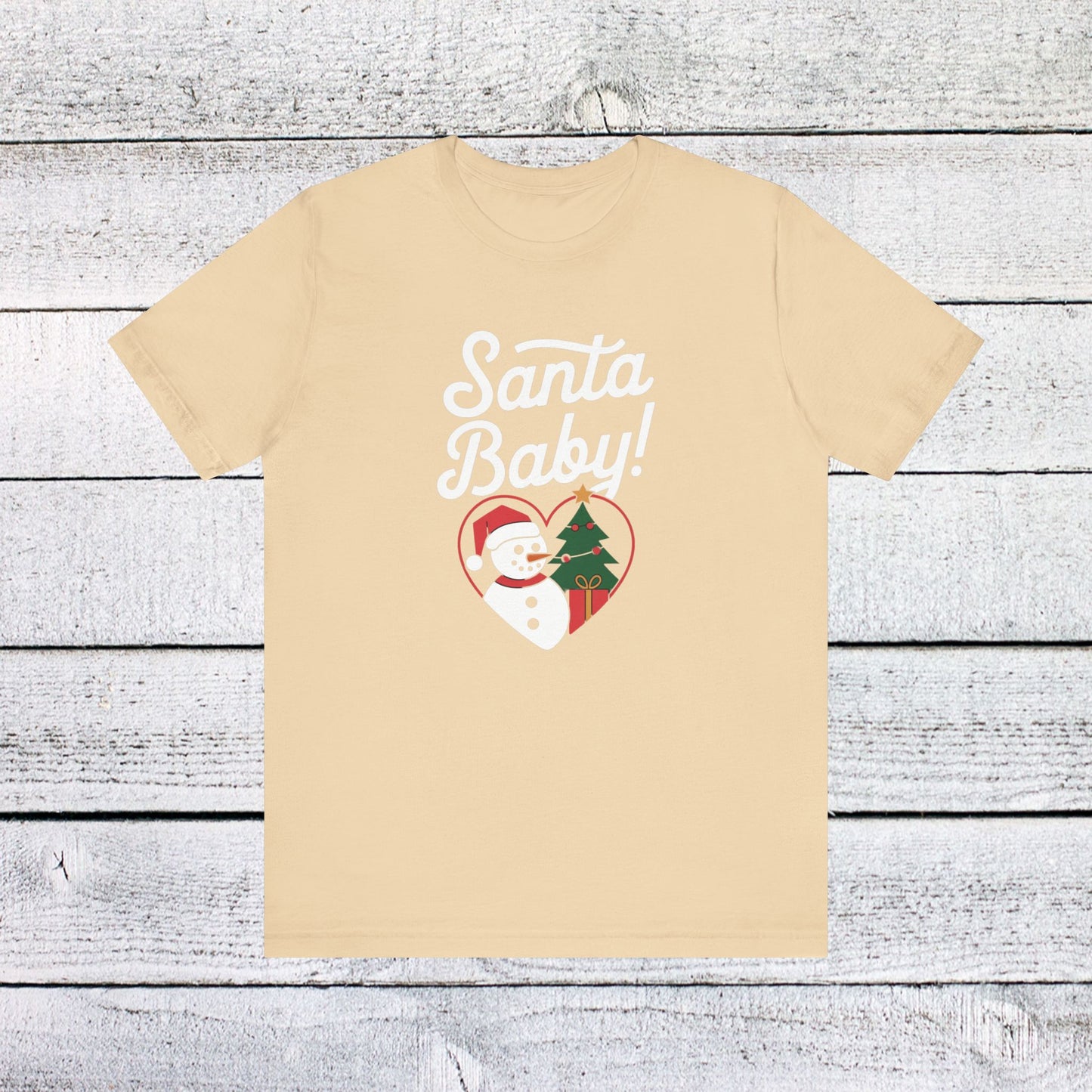 men & women christmas t-shirt. santa baby. unisex christmas t-shirt.