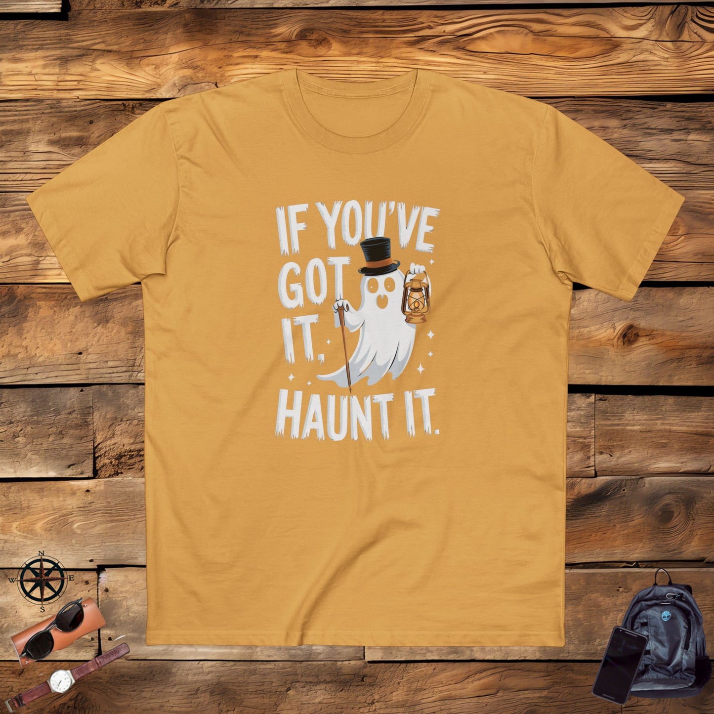 mens t-shirt, mens tee, halloween funny, gift, if you've got it, haunt it