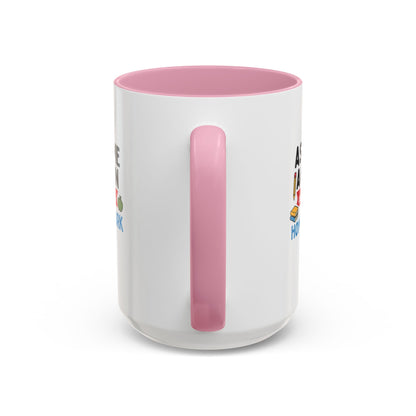 Colorful 'Ask Me Again, It's Homework' Mug - Perfect for Students. Teachers with Attitude.