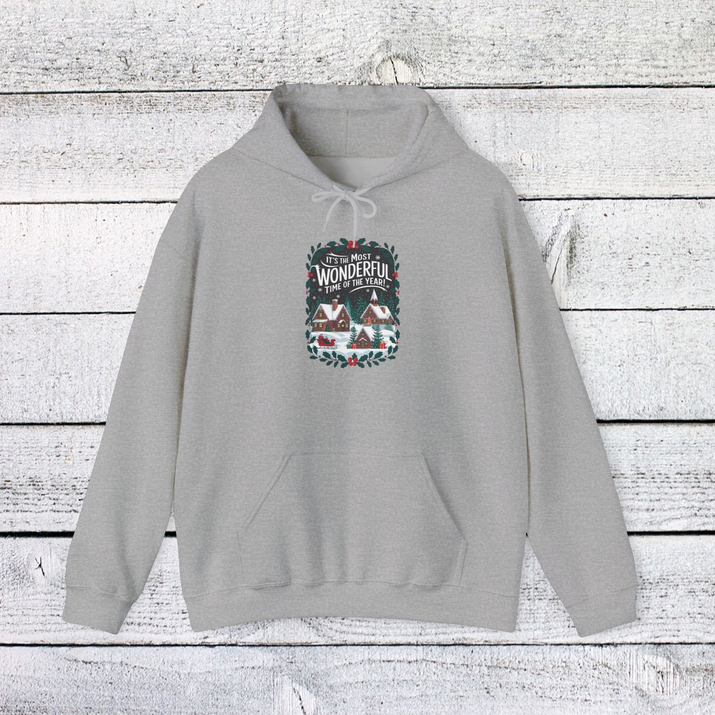 men's and women's christmas sweatshirt. most wonderful time of year. unisex christmas sweatshirt.