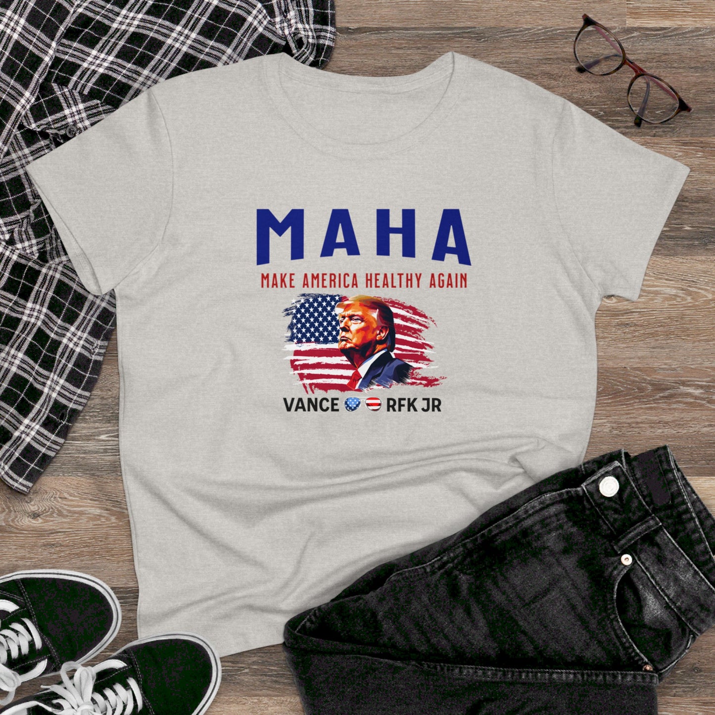 women's t-shirt - make america healthy again (maha)