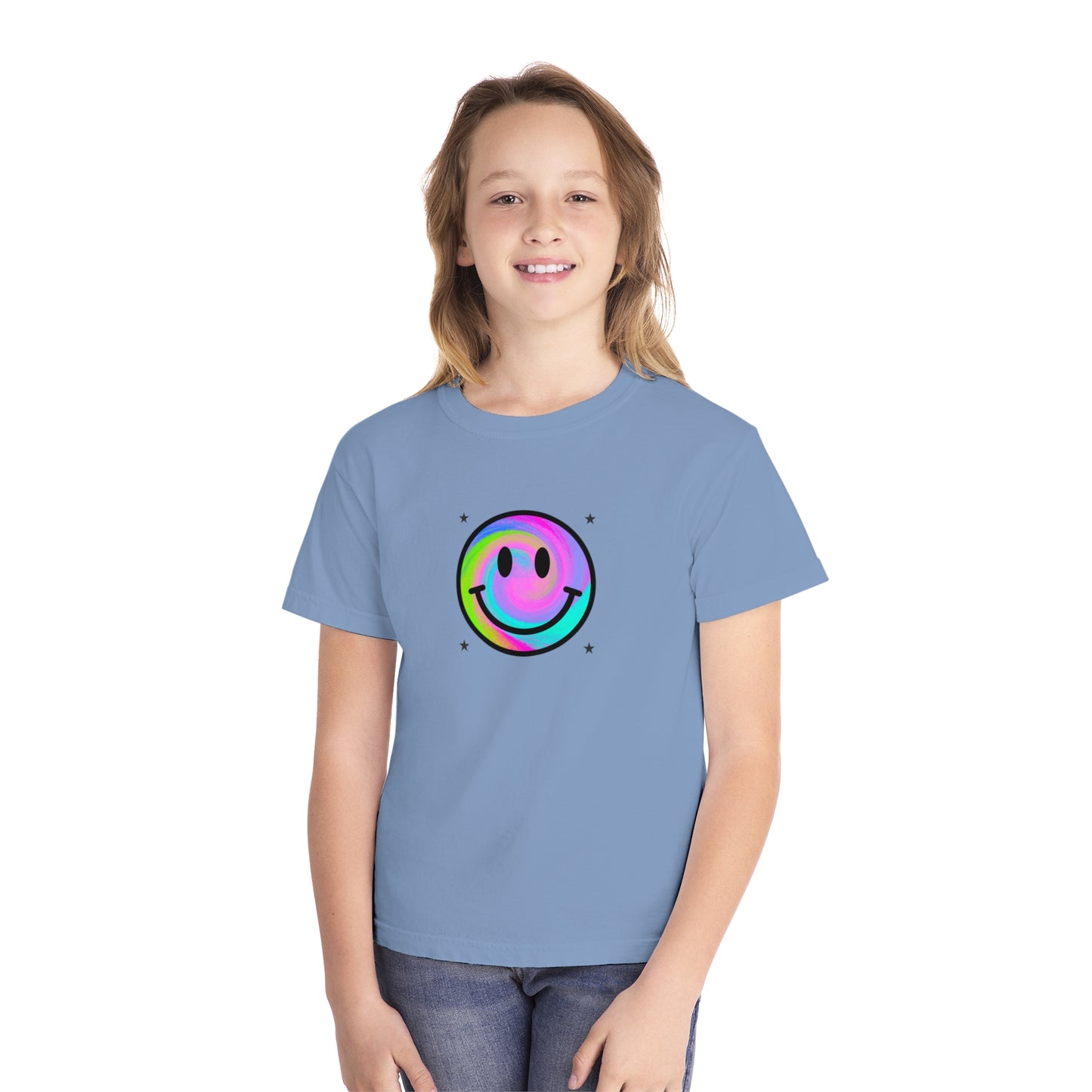 youth t-shirt - smiley face