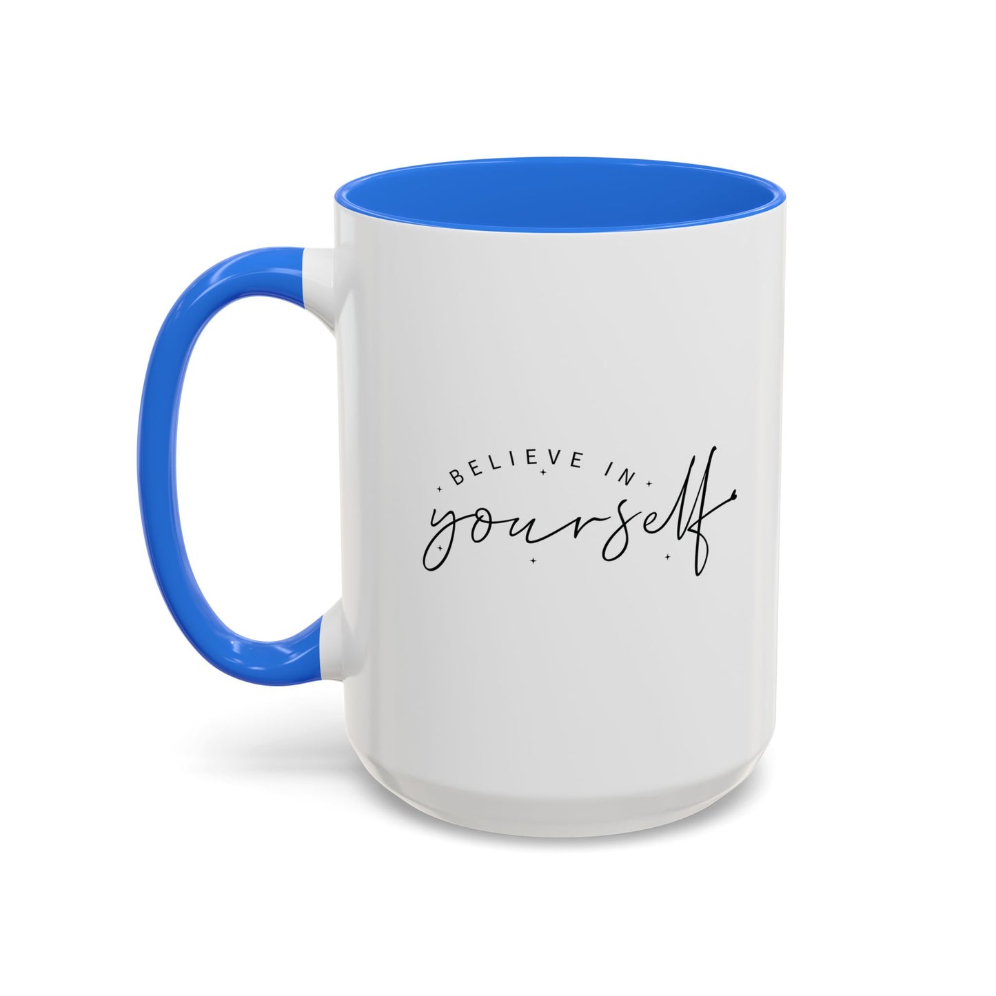 colorful inspirational mug - believe in yourself