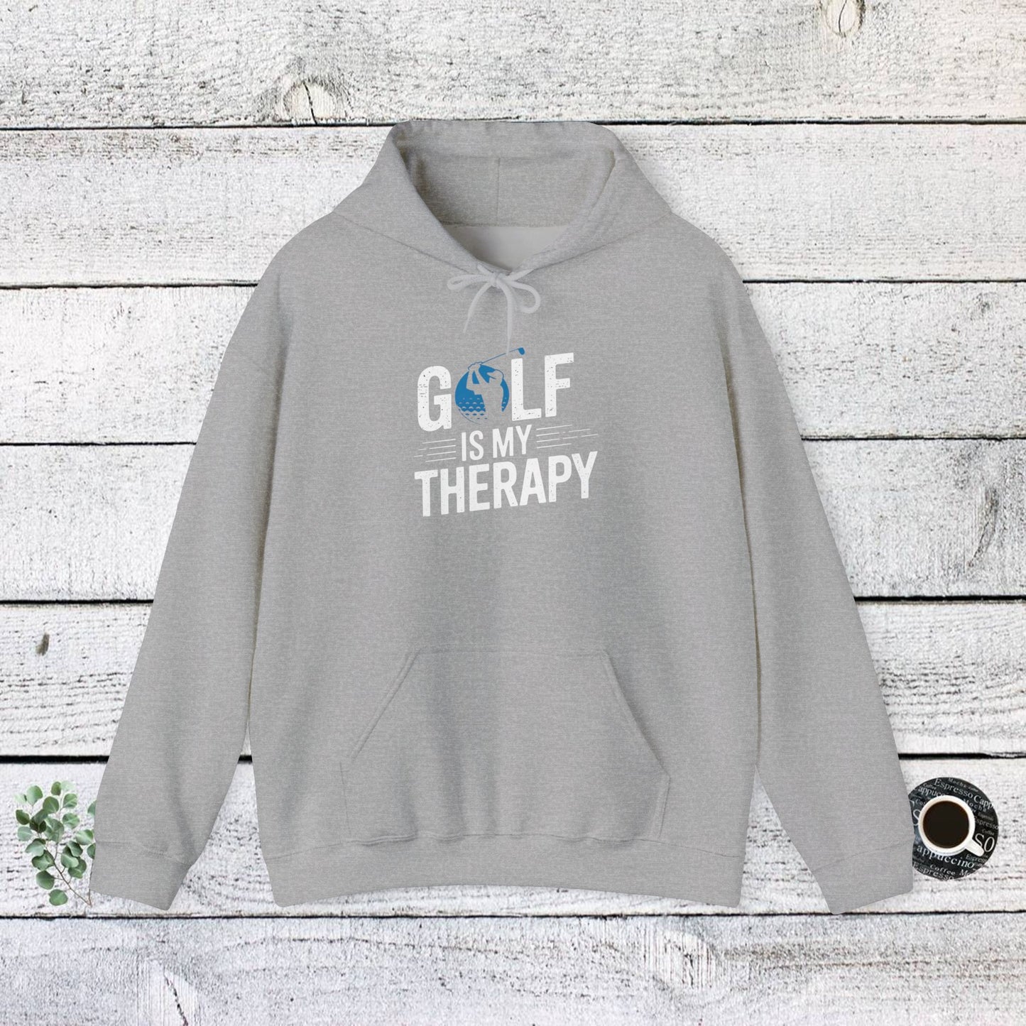 men & women golf sweatshirt: golf is my therapy(2): unisex sweatshirt: