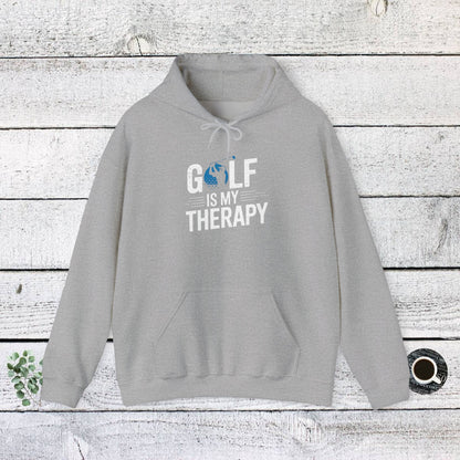 Men & Women Golf Sweatshirt: Golf is my Therapy(2): Unisex Sweatshirt: