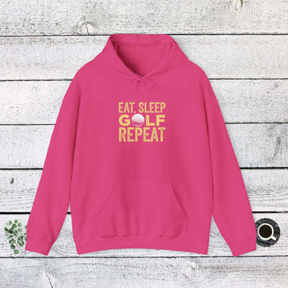 Men & Women Golf Sweatshirt: Eat, Sleep, Golf, Repeat. Unisex Golf Sweatshirt: