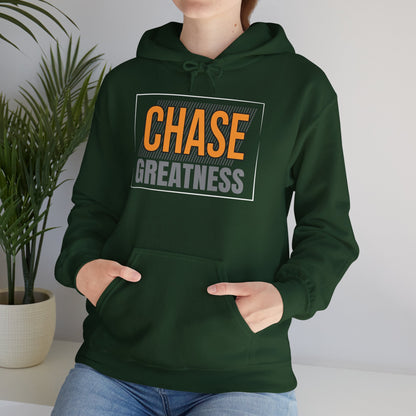 Unisex Heavy Blend™ Hooded Sweatshirt - Chase Greatness - Bold Motivation Quote
