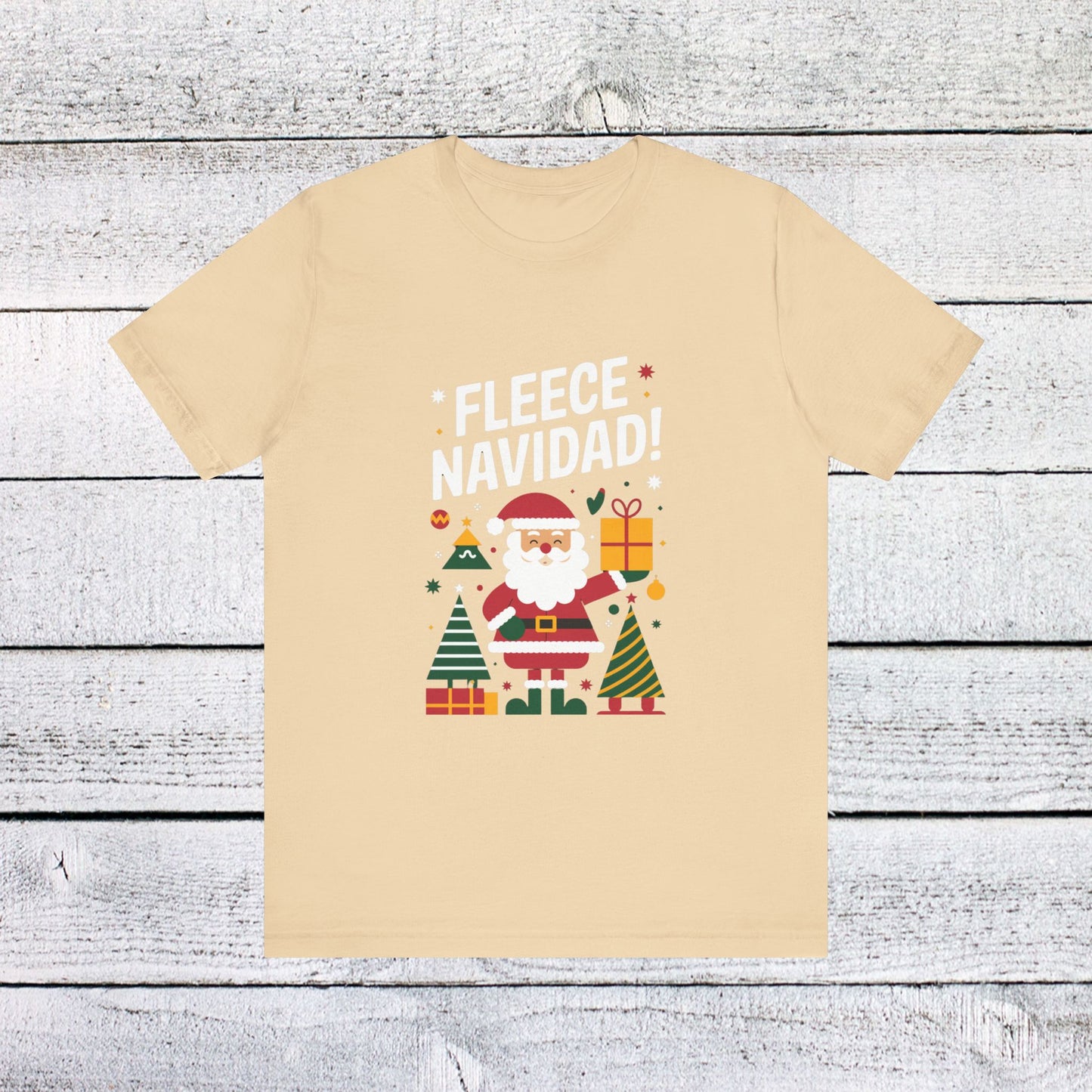 men & women christmas t-shirt. fleece navidad! unisex christmas t-shirt.