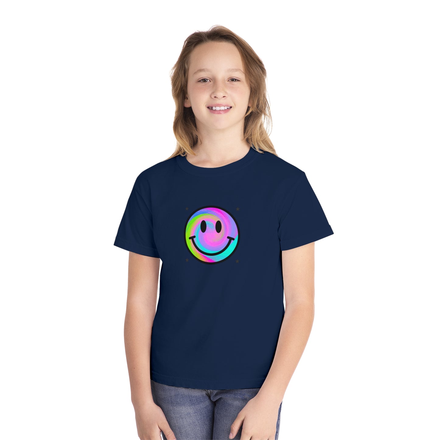 youth t-shirt - smiley face