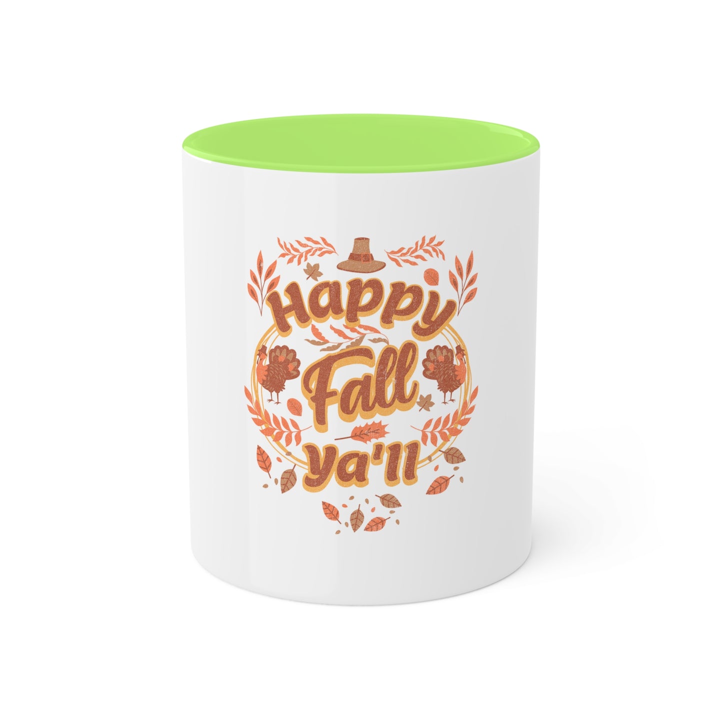 colorful 11oz mug - happy fall ya'll