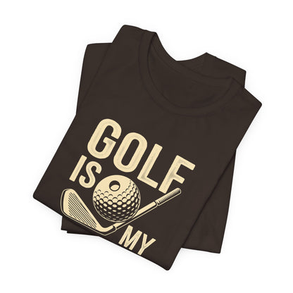 Men & Women Golf T-Shirt: Golf is my Therapy(2). Unisex Golf T-Shirt.