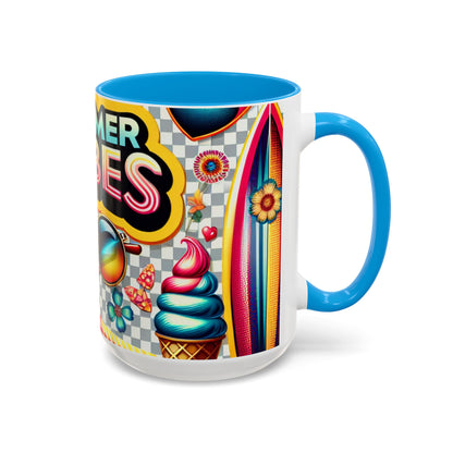 Colorful Summer Vibes Mug | Vibrant Design for Your Morning Coffee