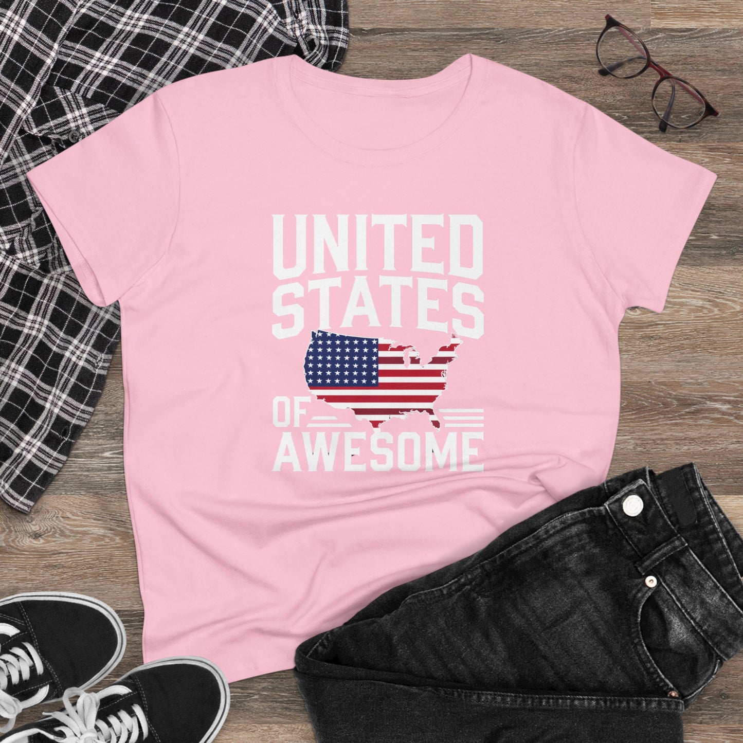 women's t-shirts, women's tee, funny gift, united states of awesome!