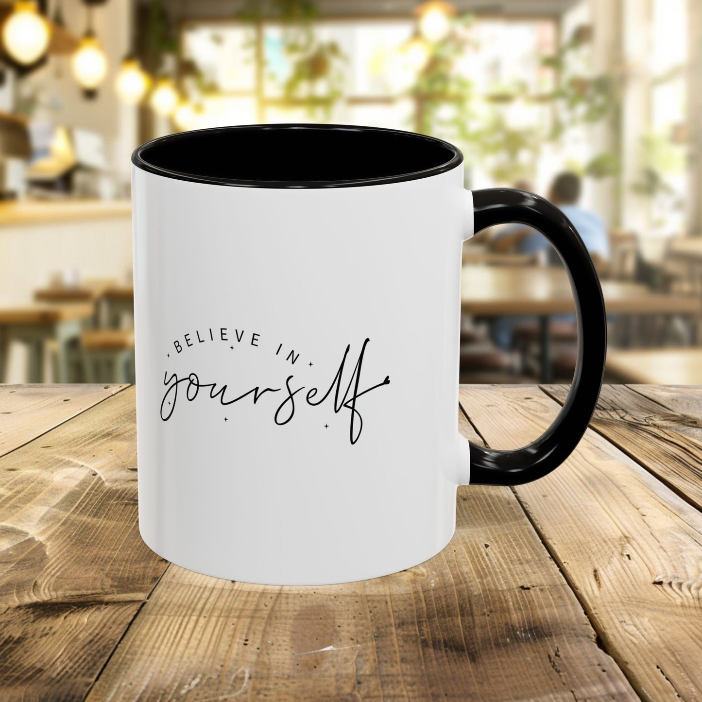 colorful inspirational mug - believe in yourself