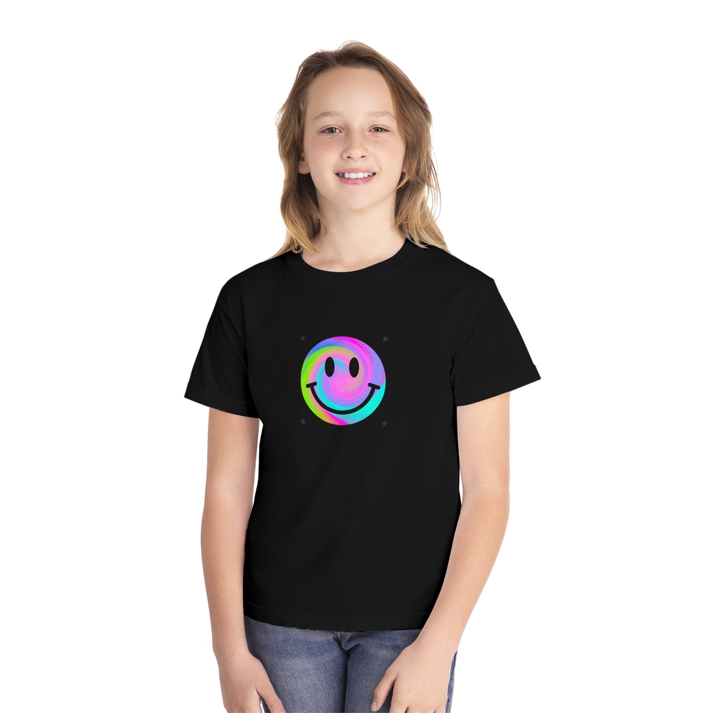 youth t-shirt - smiley face