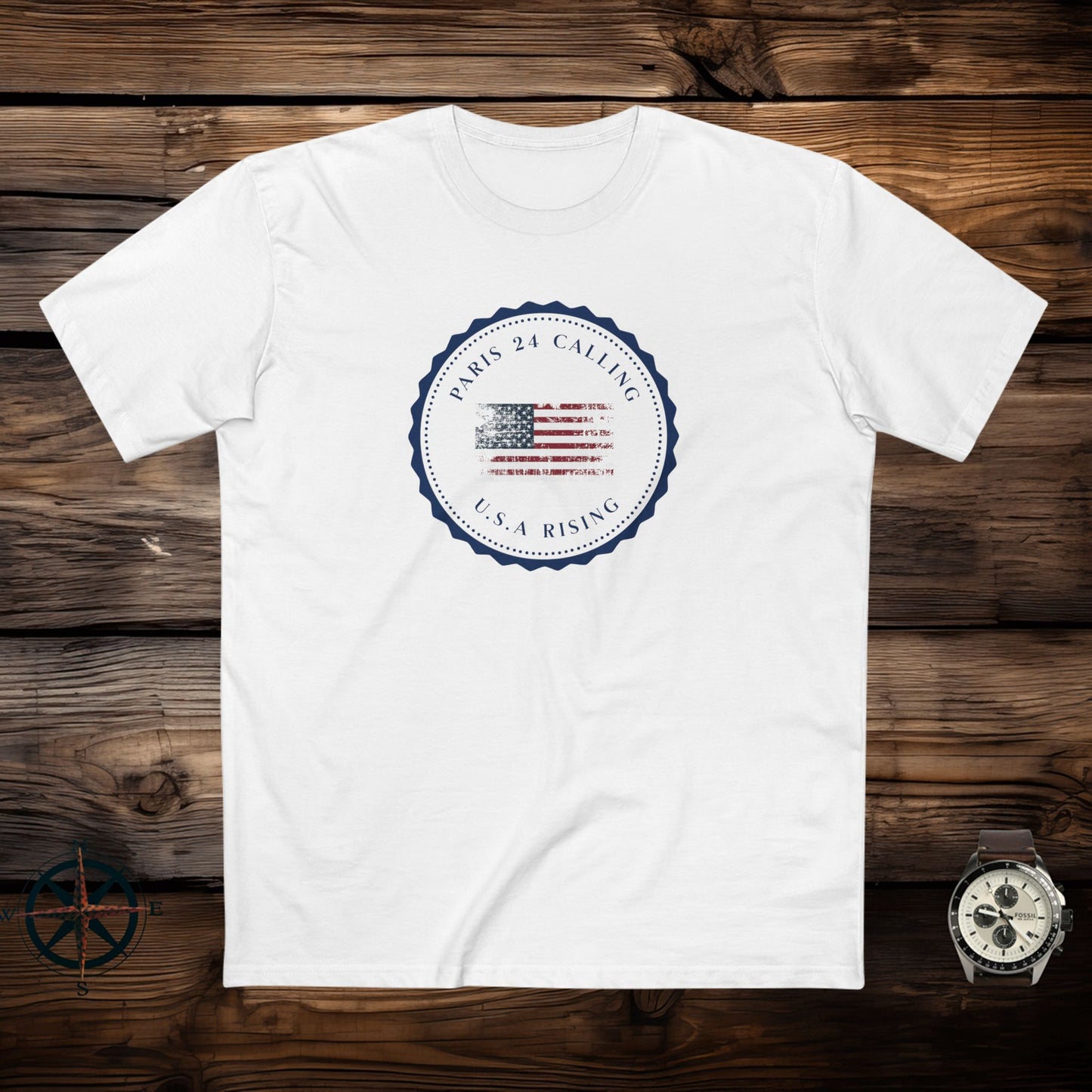 men's t-shirt - usa rising