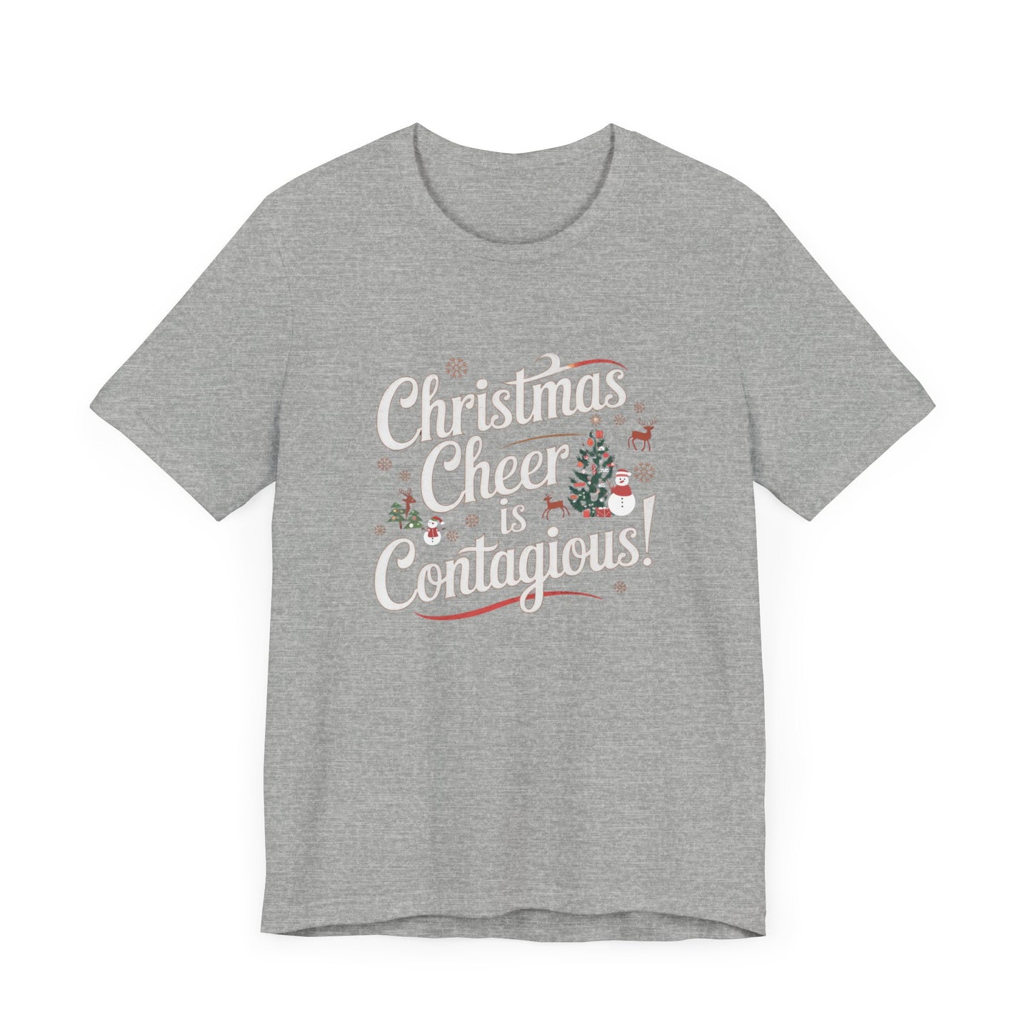 men & women christmas t-shirt. christmas cheer. unisex christmas t-shirt.