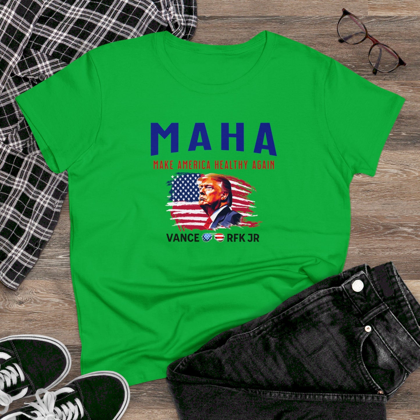 women's t-shirt - make america healthy again (maha)