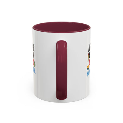 Colorful 'Ask Me Again, It's Homework' Mug - Perfect for Students. Teachers with Attitude.