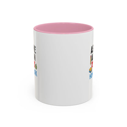 Colorful 'Ask Me Again, It's Homework' Mug - Perfect for Students. Teachers with Attitude.