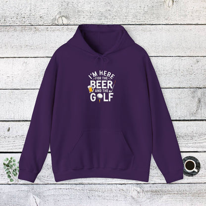 Men & Women Golf Sweatshirt: I'm Here for beer & Golf! Unisex Sweatshirt: