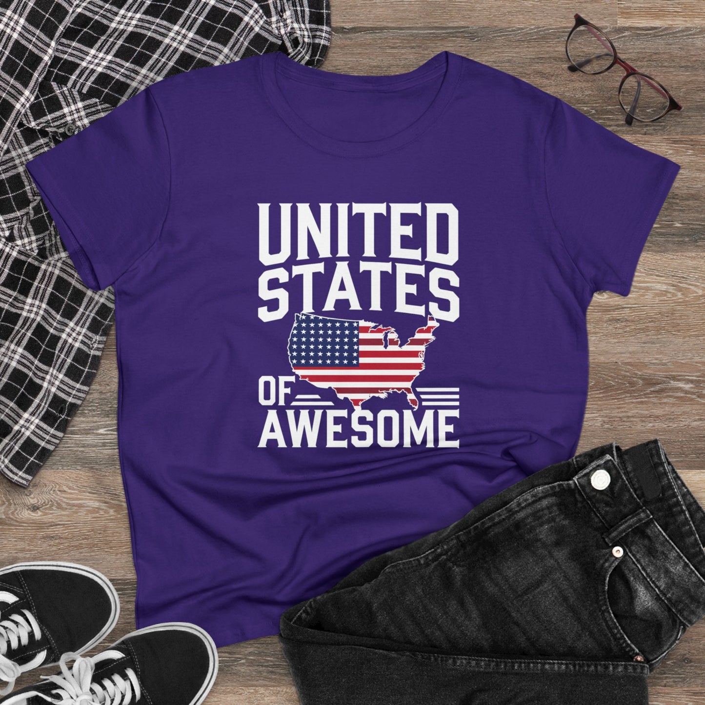 women's t-shirts, women's tee, funny gift, united states of awesome!