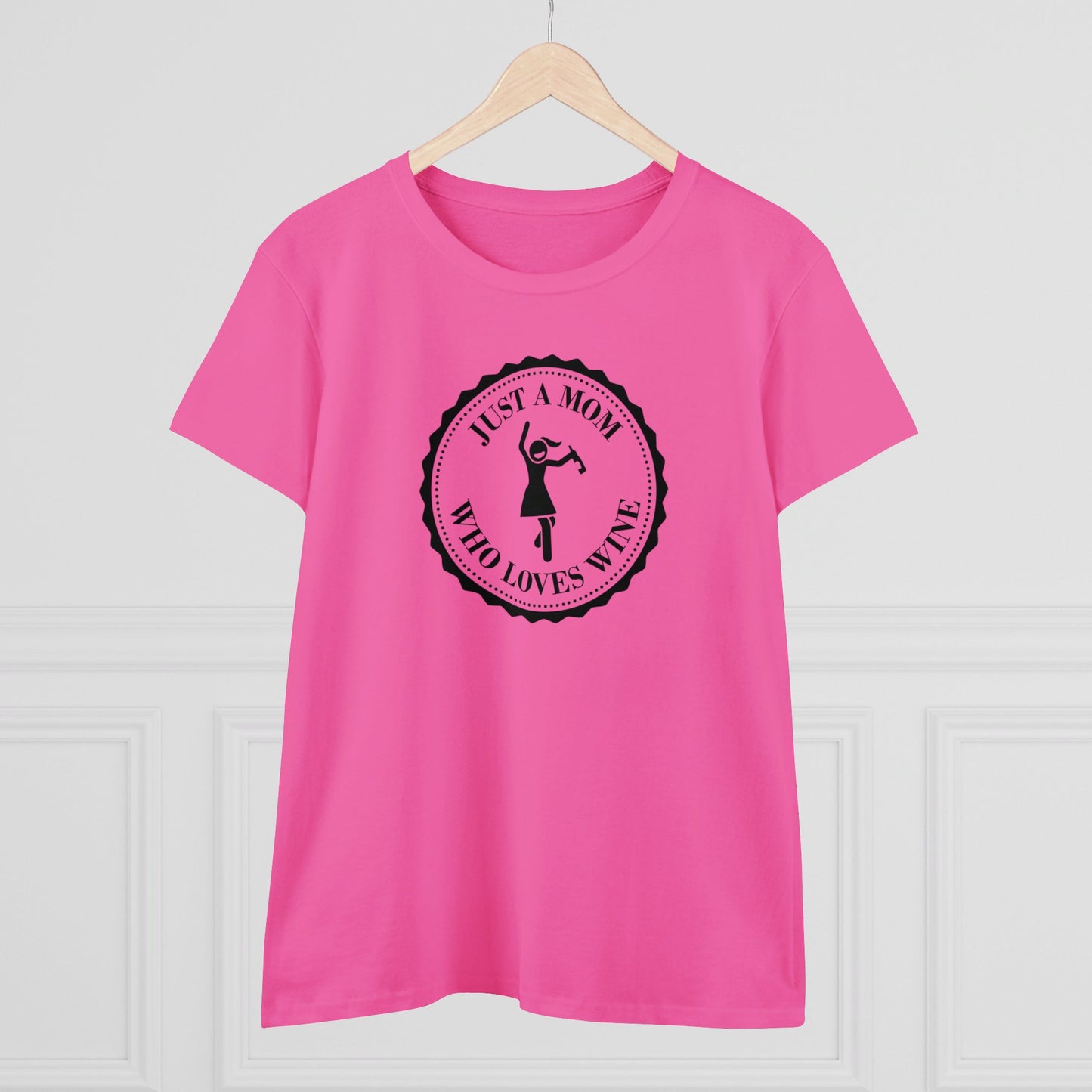 womens t-shirt - mom loves wine