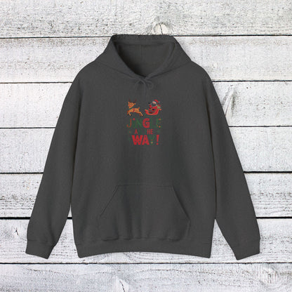 Men's and Women's Christmas Sweatshirt. Jingle all the way. Unisex Christmas Sweatshirt.