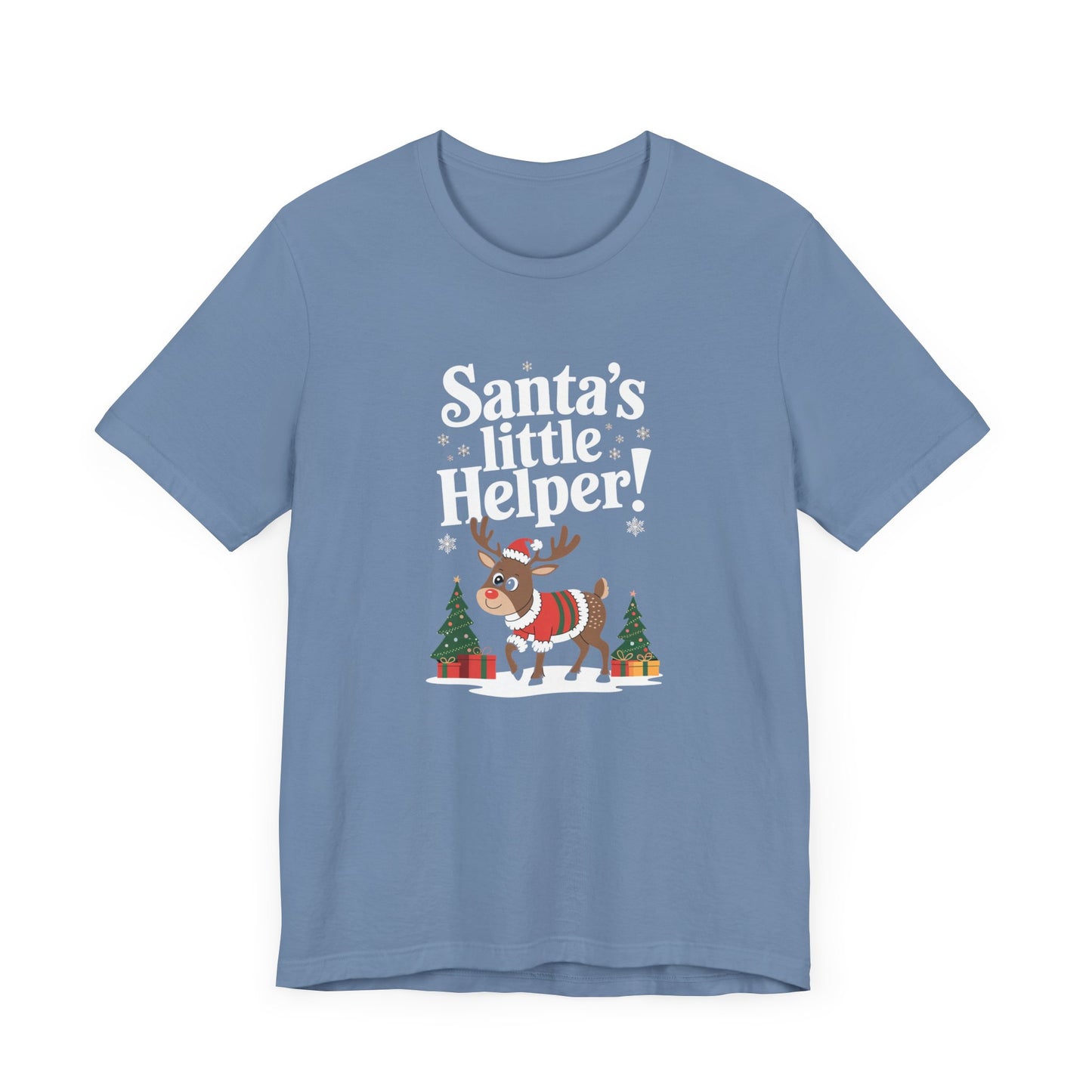 men & women christmas t-shirt. santa's little helper! unisex christmas t-shirt.